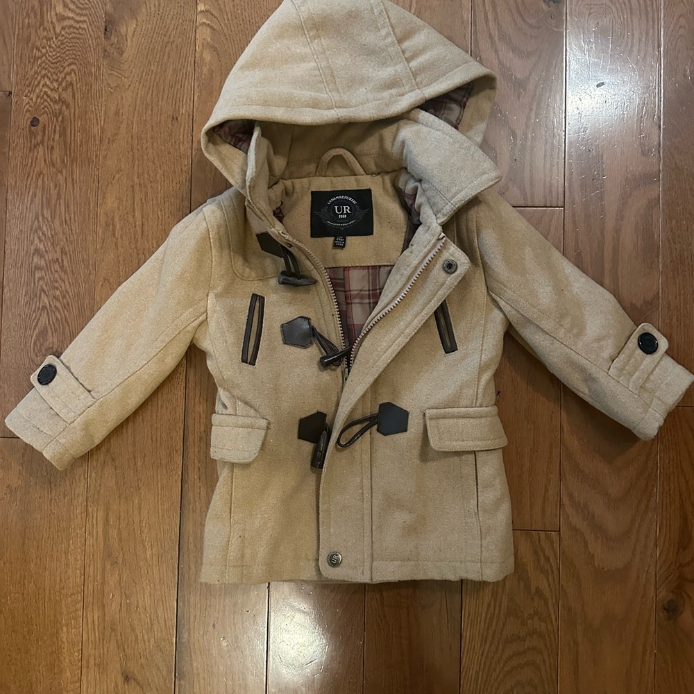 Urban Republic Tan Toggle Pea Coat for Kids